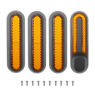 Reflektorabdeckungen vorne und hinten für Xiaomi Gen 2 Mi 1s, Essential und Mi Pro 2 (Satz mit vier Stück) orange